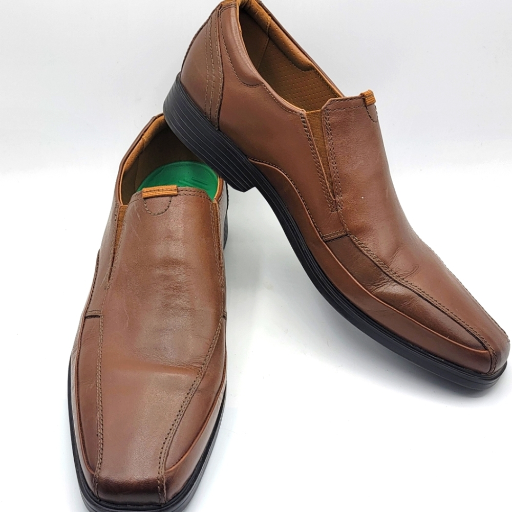 Men's Clarks, Clarkslite Ave Loafer Brown Leather Size 12M. #1383